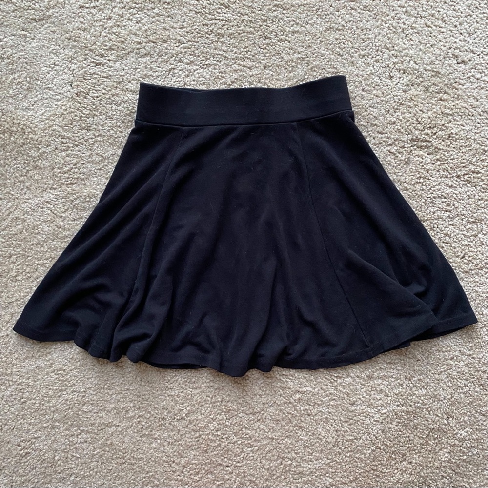 H&M Black Skater Skirt, Size XS